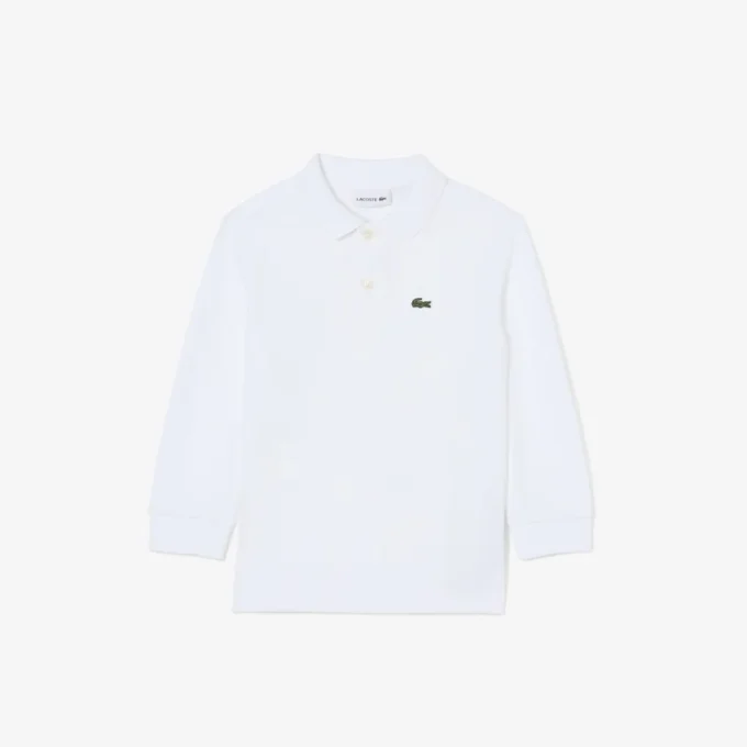 Langärmliges Piqué-Poloshirt für Jungen Langärmliges Piqué-Poloshirt für Jungen