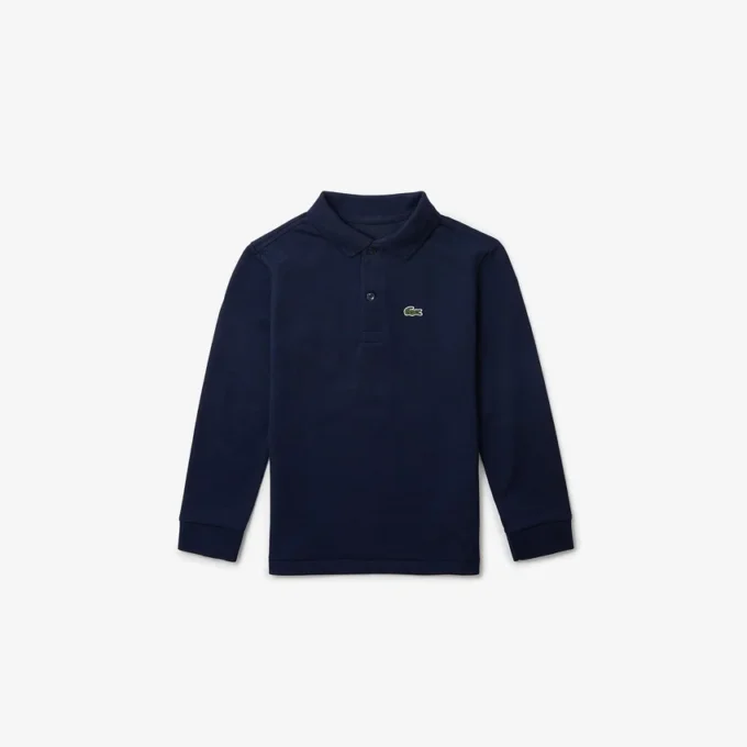 Langärmliges Piqué-Poloshirt für Jungen Langärmliges Piqué-Poloshirt für Jungen