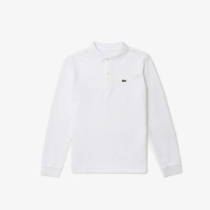 Langärmliges Piqué-Poloshirt für Jungen Langärmliges Piqué-Poloshirt für Jungen