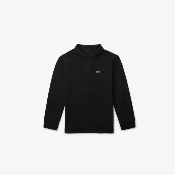 Langärmliges Piqué-Poloshirt für Jungen Langärmliges Piqué-Poloshirt für Jungen