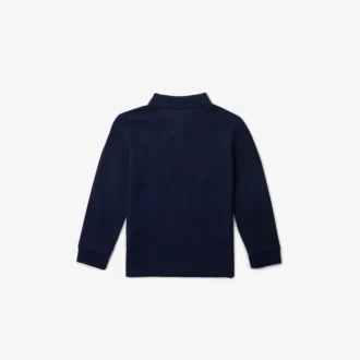 Langärmliges Piqué-Poloshirt für Jungen