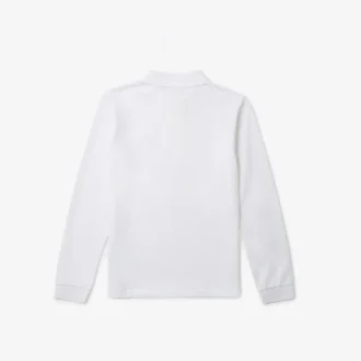 Langärmliges Piqué-Poloshirt für Jungen
