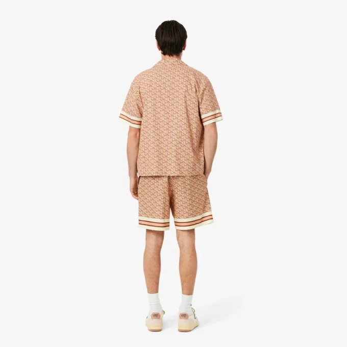 Leichte Herren-Shorts mit Monogramm-Print