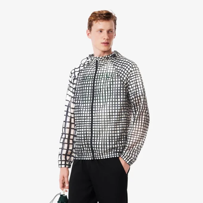 Leichte Sportjacke für Herren mit Krokodil-Print Leichte Sportjacke für Herren mit Krokodil-Print