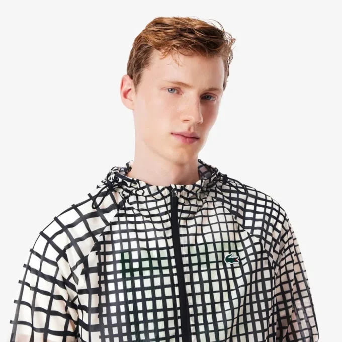 Leichte Sportjacke für Herren mit Krokodil-Print Leichte Sportjacke für Herren mit Krokodil-Print