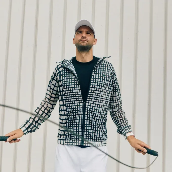 Leichte Sportjacke für Herren mit Krokodil-Print Leichte Sportjacke für Herren mit Krokodil-Print
