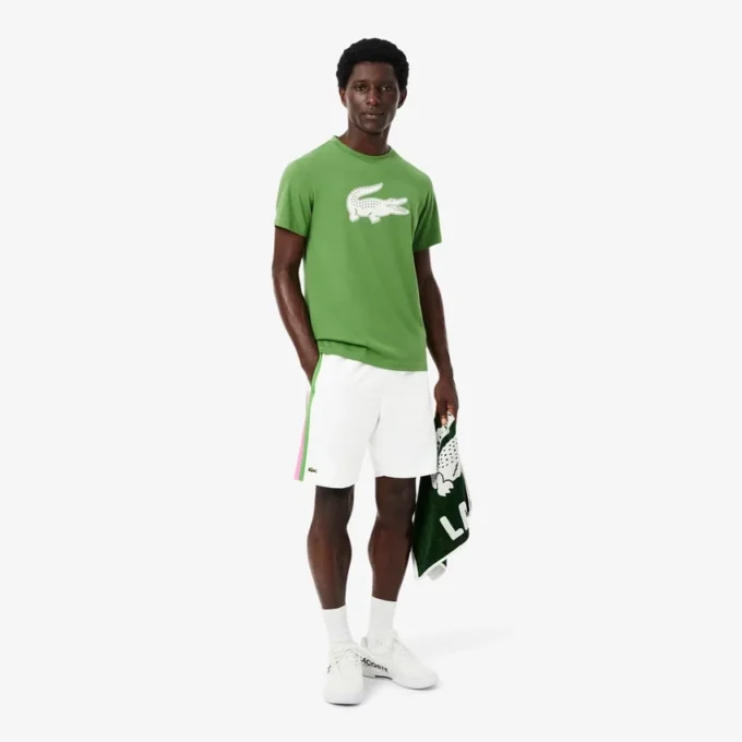 Leichte Tennis-Shorts für Herren mit Colorblock-Streifen Leichte Tennis-Shorts für Herren mit Colorblock-Streifen