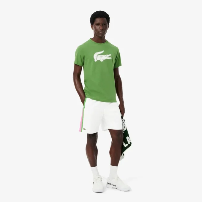 Leichte Tennis-Shorts für Herren mit Colorblock-Streifen Leichte Tennis-Shorts für Herren mit Colorblock-Streifen