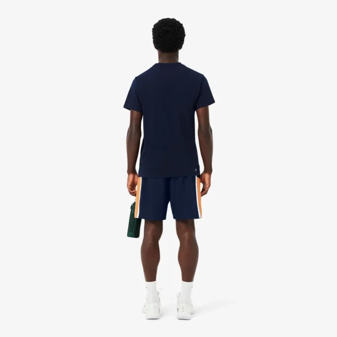 Leichte Tennis-Shorts für Herren mit Colorblock-Streifen Leichte Tennis-Shorts für Herren mit Colorblock-Streifen