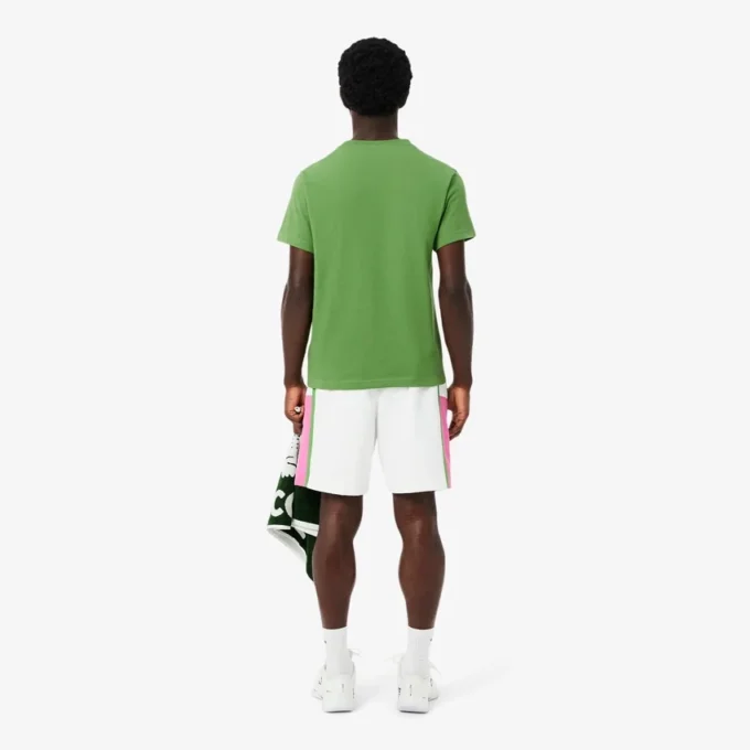 Leichte Tennis-Shorts für Herren mit Colorblock-Streifen Leichte Tennis-Shorts für Herren mit Colorblock-Streifen