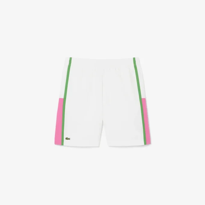 Leichte Tennis-Shorts für Herren mit Colorblock-Streifen Leichte Tennis-Shorts für Herren mit Colorblock-Streifen