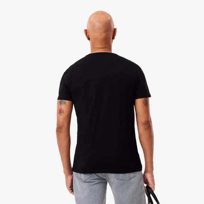 Leichtes Herren-T-Shirt aus Pima-Baumwolle mit V-Ausschnitt Leichtes Herren-T-Shirt aus Pima-Baumwolle mit V-Ausschnitt