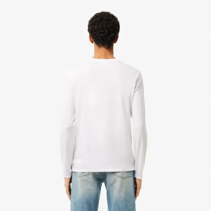 Leichtes Herren-T-Shirt aus Pima-Baumwolle mit V-Ausschnitt Leichtes Herren-T-Shirt aus Pima-Baumwolle mit V-Ausschnitt