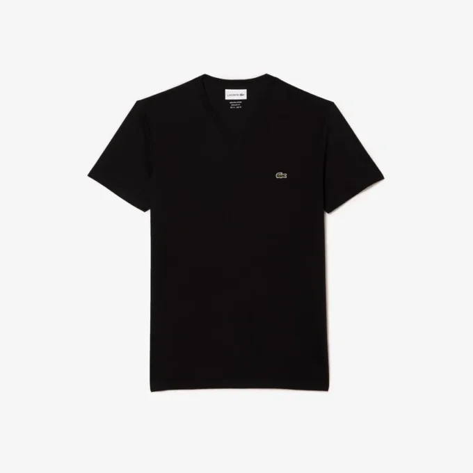 Leichtes Herren-T-Shirt aus Pima-Baumwolle mit V-Ausschnitt Leichtes Herren-T-Shirt aus Pima-Baumwolle mit V-Ausschnitt