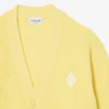 Locker sitzender Strickcardigan aus gerippter Baumwolle