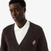 Locker sitzender Strickcardigan aus gerippter Baumwolle Locker sitzender Strickcardigan aus gerippter Baumwolle