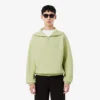 Locker sitzendes Sweatshirt mit Reißverschluss und Piqué-Stoff Locker sitzendes Sweatshirt mit Reißverschluss und Piqué-Stoff