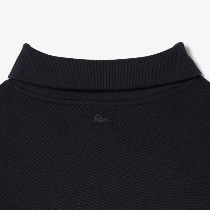 Locker sitzendes Sweatshirt mit Reißverschluss und Piqué-Stoff Locker sitzendes Sweatshirt mit Reißverschluss und Piqué-Stoff