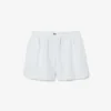 Lässige gestreifte Leinen-Shorts für Damen Lässige gestreifte Leinen-Shorts für Damen