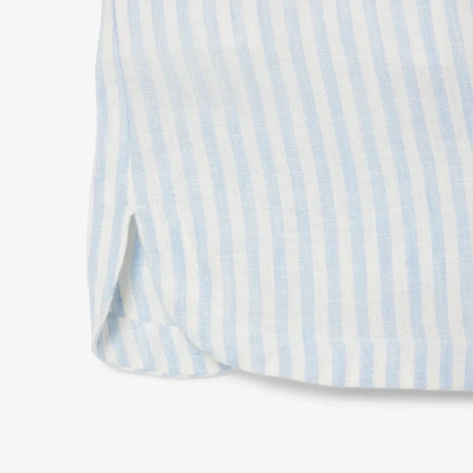 Lässige gestreifte Leinen-Shorts für Damen Lässige gestreifte Leinen-Shorts für Damen