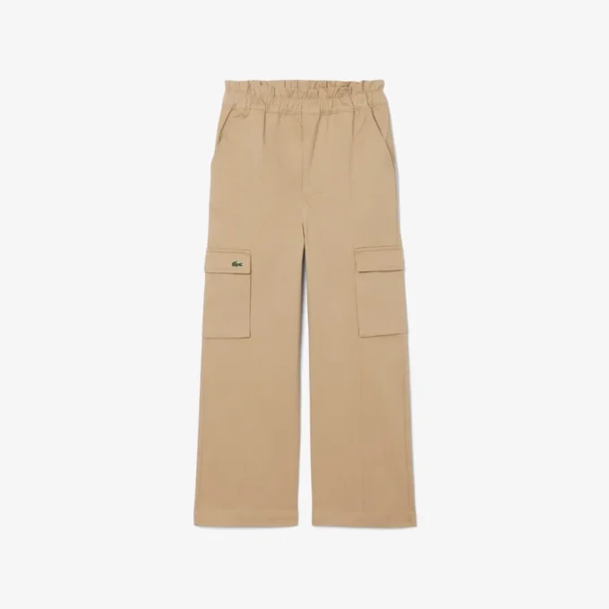 Mädchen-Cargohose aus Baumwolltwill Mädchen-Cargohose aus Baumwolltwill