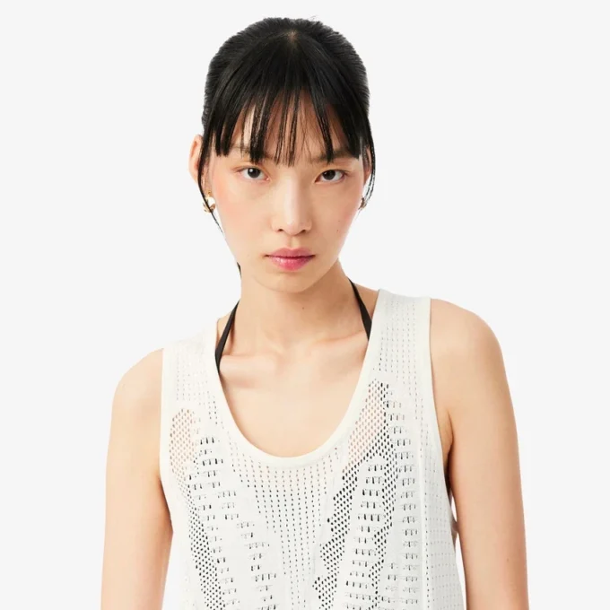 Mesh-Tanktop mit Häkeloptik Mesh-Tanktop mit Häkeloptik