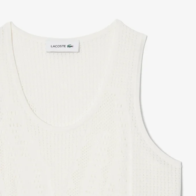 Mesh-Tanktop mit Häkeloptik Mesh-Tanktop mit Häkeloptik