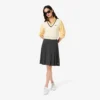 Midi-Rock aus plissiertem Flanell für Damen Midi-Rock aus plissiertem Flanell für Damen