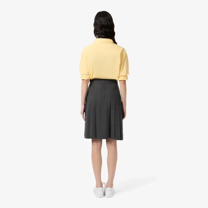 Midi-Rock aus plissiertem Flanell für Damen Midi-Rock aus plissiertem Flanell für Damen