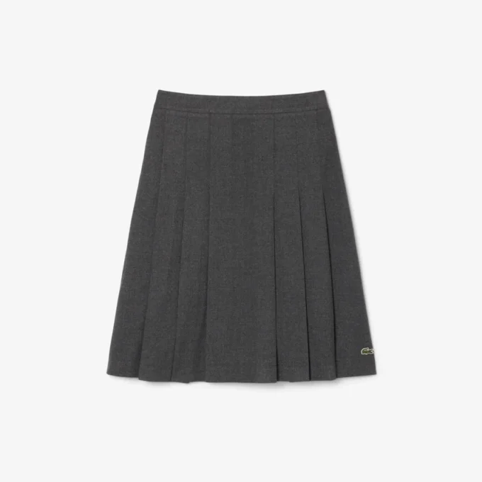 Midi-Rock aus plissiertem Flanell für Damen Midi-Rock aus plissiertem Flanell für Damen