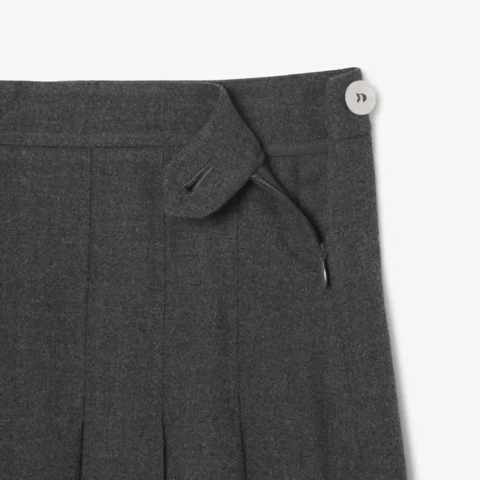 Midi-Rock aus plissiertem Flanell für Damen Midi-Rock aus plissiertem Flanell für Damen
