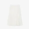 Midi-Rock aus plissiertem Satin für Damen Midi-Rock aus plissiertem Satin für Damen