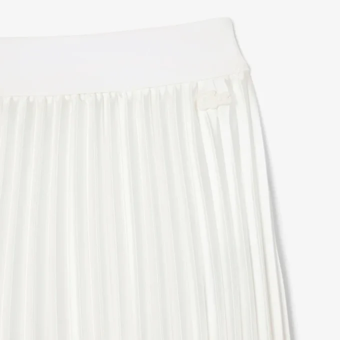 Midi-Rock aus plissiertem Satin für Damen Midi-Rock aus plissiertem Satin für Damen