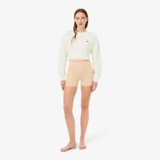 Mikrofaser-Radsportshorts mit hoher Taille Mikrofaser-Radsportshorts mit hoher Taille