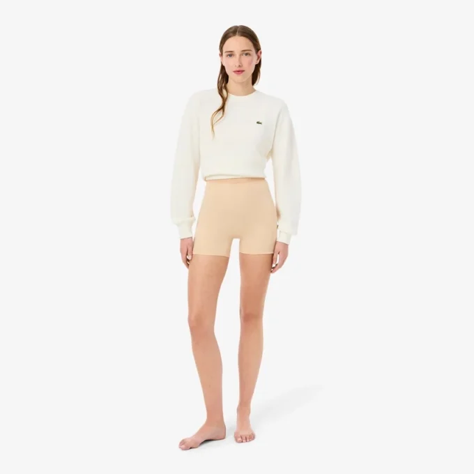 Mikrofaser-Radsportshorts mit hoher Taille Mikrofaser-Radsportshorts mit hoher Taille