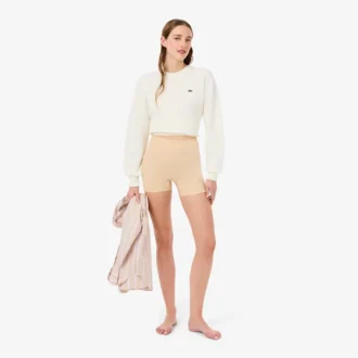 Mikrofaser-Radsportshorts mit hoher Taille Mikrofaser-Radsportshorts mit hoher Taille