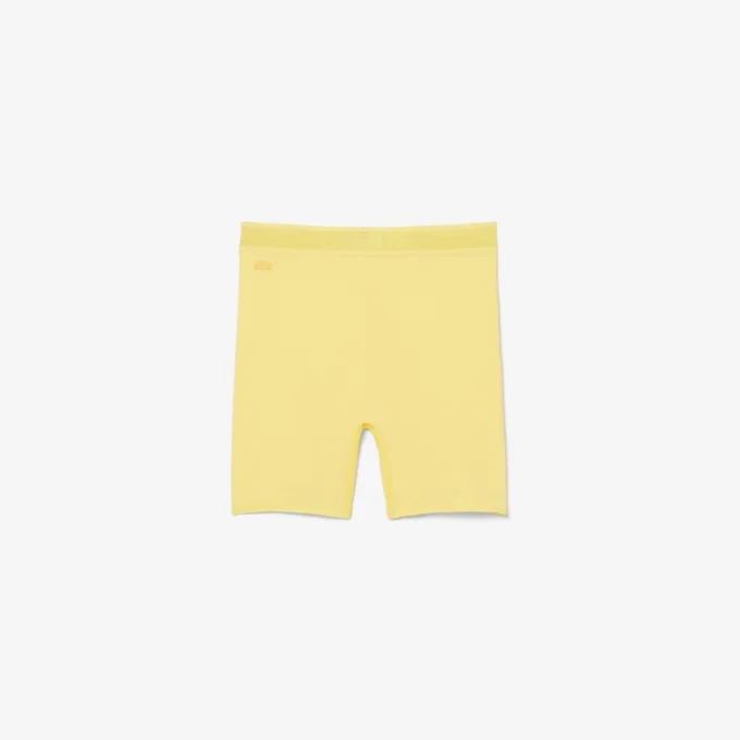 Mikrofaser-Radsportshorts mit hoher Taille Mikrofaser-Radsportshorts mit hoher Taille