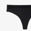Mikrofaser-String mit Logo an der Taille