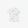Mini-Poloshirt mit Piqué-Print Mini-Poloshirt mit Piqué-Print