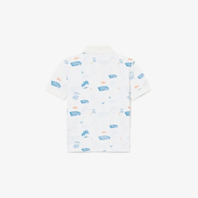 Mini-Poloshirt mit Piqué-Print Mini-Poloshirt mit Piqué-Print