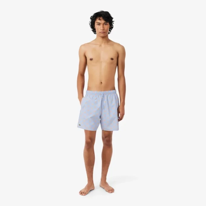 Mittellange Retroshorts mit Krokodil-Print Mittellange Retroshorts mit Krokodil-Print