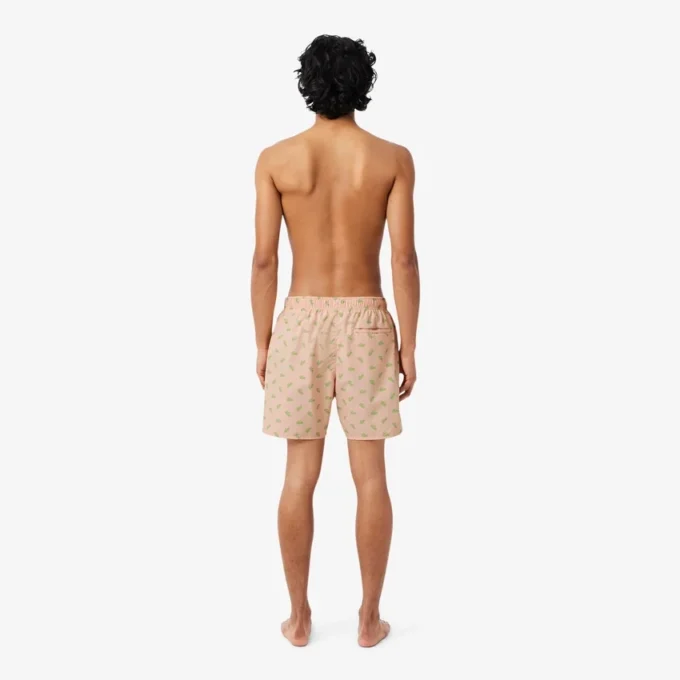 Mittellange Retroshorts mit Krokodil-Print Mittellange Retroshorts mit Krokodil-Print