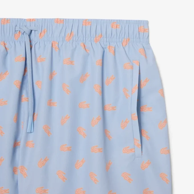 Mittellange Retroshorts mit Krokodil-Print Mittellange Retroshorts mit Krokodil-Print