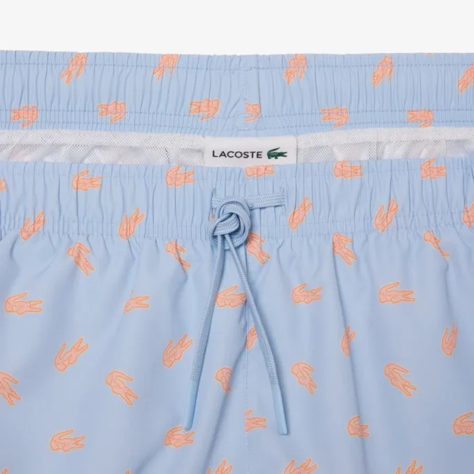 Mittellange Retroshorts mit Krokodil-Print Mittellange Retroshorts mit Krokodil-Print