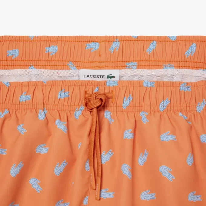Mittellange Retroshorts mit Krokodil-Print Mittellange Retroshorts mit Krokodil-Print