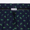 Mittellange Retroshorts mit Krokodil-Print