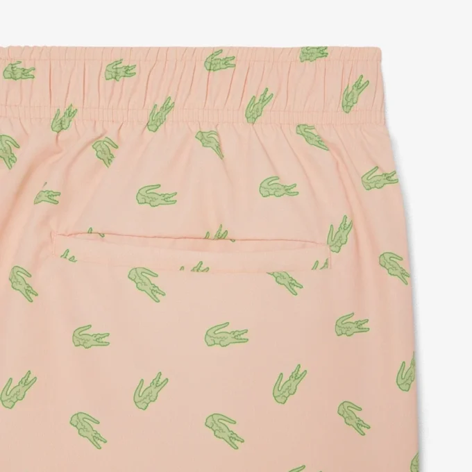 Mittellange Retroshorts mit Krokodil-Print Mittellange Retroshorts mit Krokodil-Print