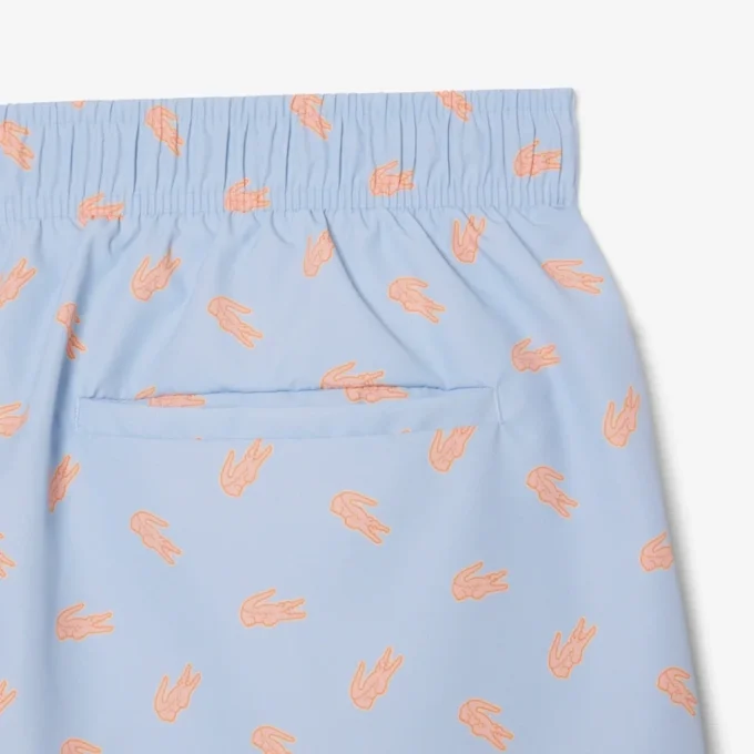Mittellange Retroshorts mit Krokodil-Print Mittellange Retroshorts mit Krokodil-Print