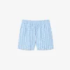Mittellange Retroshorts mit Monogramm-Print Mittellange Retroshorts mit Monogramm-Print