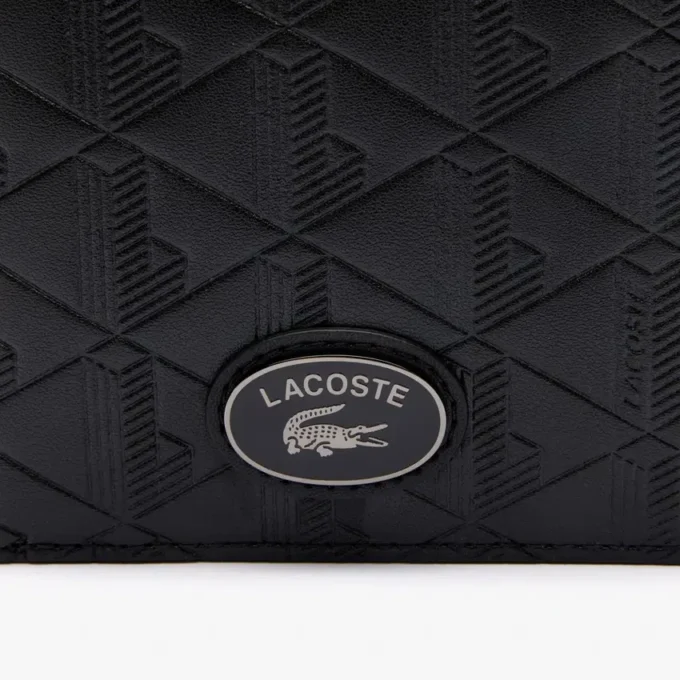 Mittlere Monogramm-Lederbrieftasche Mittlere Monogramm-Lederbrieftasche
